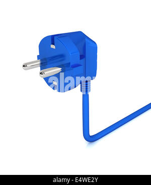 Electric plug isolated on the white background Stock Photo - Alamy