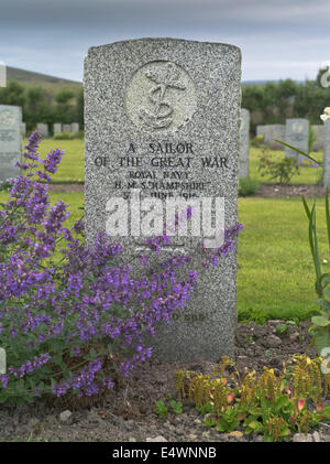 dh Lyness Naval Cemetery HOY ORKNEY First World war 1 graves navy military grave stone ww1 granite stones