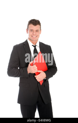 Handsome young man wearing a business suit Stock Photo