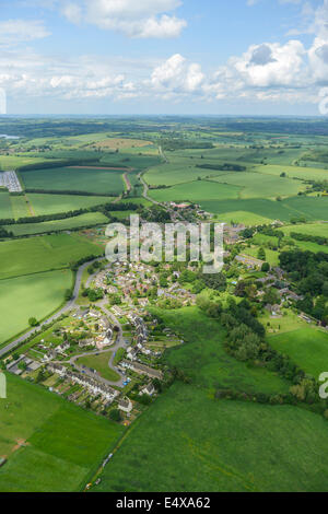 An aerial view of Chipping Warden in Oxfordshire Stock Photo