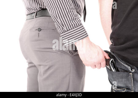 Pickpocket stealing a wallet Stock Photo