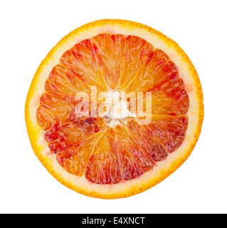 Slice of blood red orange fruit Stock Photo