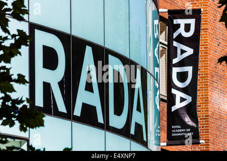 Royal Academy of Dramatic Art sign - London Stock Photo