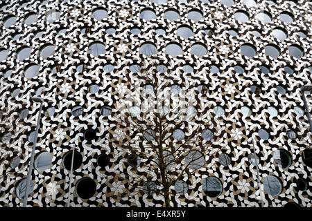 Modern Building Patterned Wall Stock Photo