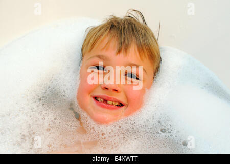 In the bathtub Stock Photo