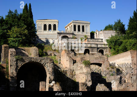 Italy, Rome, Roman Forum and Palatine Hill, Farnese gardens Stock Photo