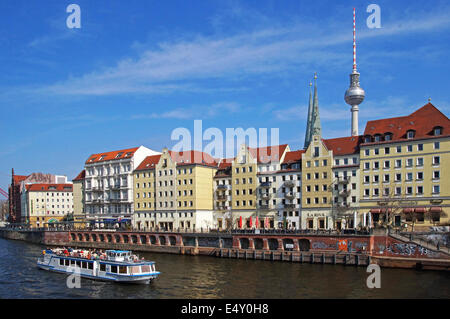 Nikolaiviertel Berlin Germany Stock Photo