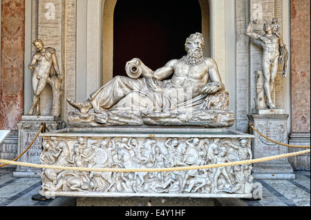 Sculptures in Vatican museum. Stock Photo