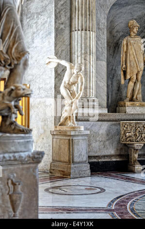 Sculptures in Vatican museum. Stock Photo