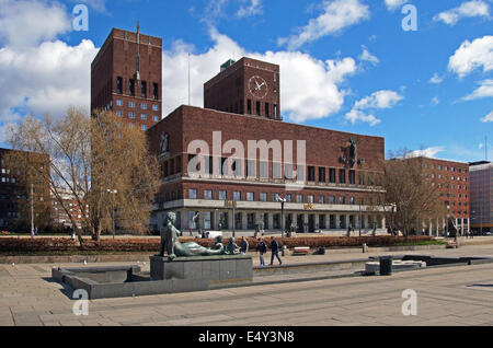 City Hall Oslo Norway Stock Photo