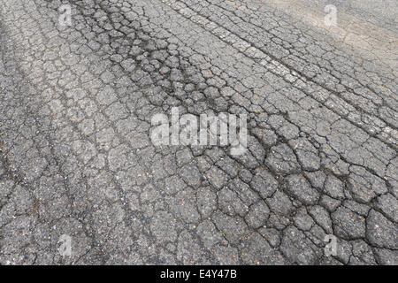 Road damage Stock Photo