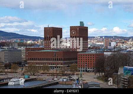 City Hall Oslo Norway Stock Photo