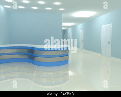 reception desk in the office Stock Photo