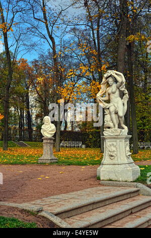 Autumn landscape Catherine park in Pushkin, Stock Photo