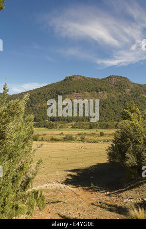 Landscape of Chile. Los lagos zone. Araucania and Patagonia Stock Photo