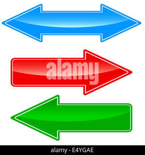 Vector set of red arrows Stock Photo - Alamy