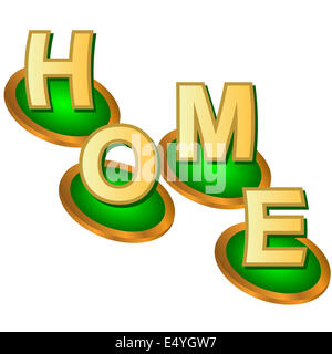 Home web logo Stock Photo