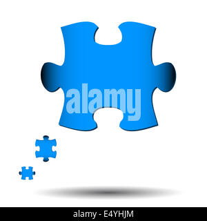 Abstract puzzle icon Stock Photo
