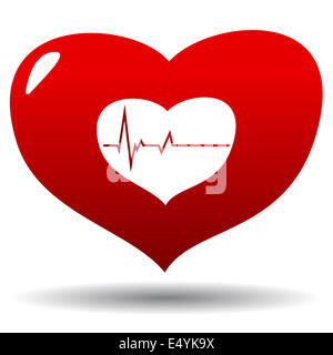 Heart beat Stock Photo