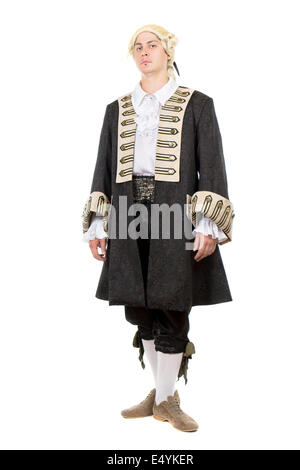 Man in medieval costume Stock Photo