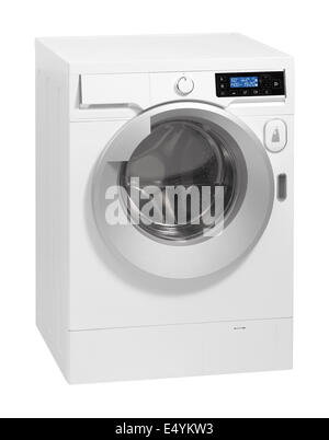 Washing machine isolated over white Stock Photo