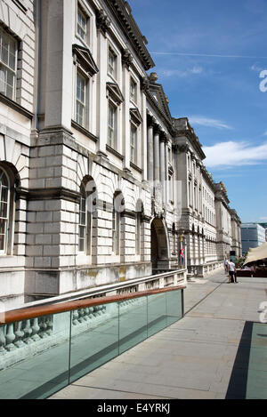 Somerset House on the Embankment central London UK Stock Photo