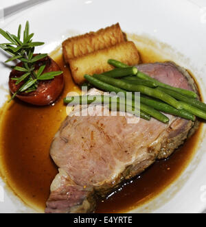 Beef Roast With Vegetables Stock Photo