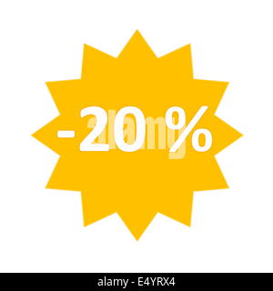 20 percent sale icon Stock Photo