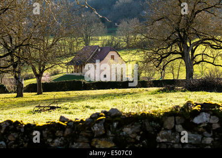 Rural cottage Saint-Jean-Lespinasse France Stock Photo