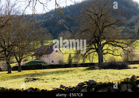 Rural cottage Saint-Jean-Lespinasse France Stock Photo