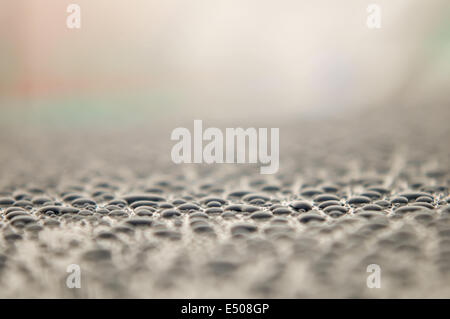 drops on water-repellent surface Stock Photo