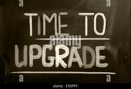 Time To Upgrade Concept Stock Photo