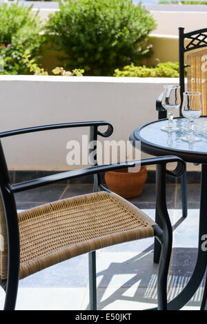 table chair on the veranda Stock Photo