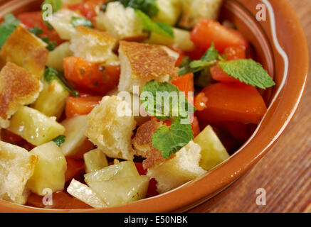Fattoush - Lebanese Salad Stock Photo