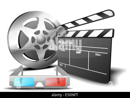 film 3D Stock Photo