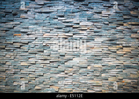 stone brick wall closeup Stock Photo