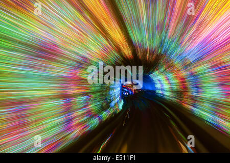 colorful tunnel backgrounds Stock Photo