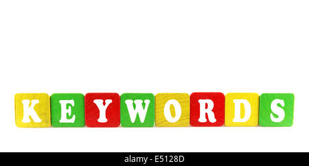 keywords concept Stock Photo