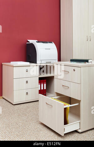 printer in a modern office Stock Photo