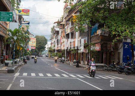 Bali, Indonesia.  Street Scene, Klungkung, Semarapura. Stock Photo