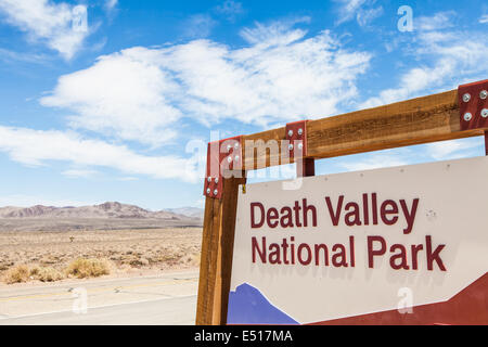 Death Valley Entrance Stock Photo