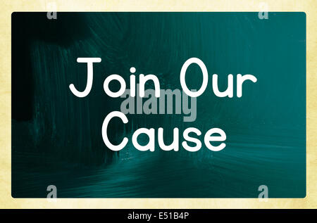 join our cause concept Stock Photo