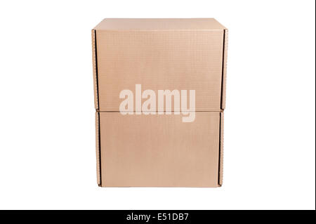 Stack of cardboard boxes Stock Photo