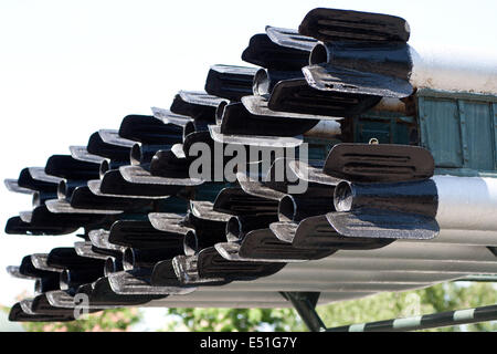 parts of the Soviet military machine Stock Photo