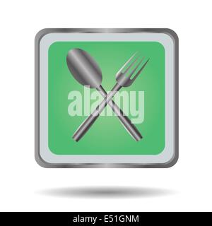 fork and spoon Stock Photo