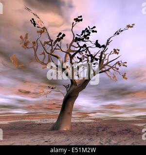 Fantasy tree - 3D render Stock Photo