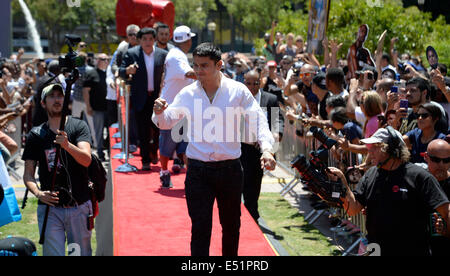 Los Angeles, California, USA. 17th July, 2014. two will fight once again in Las Vegas on September 13th at the MGM Grand Hotel.Photo by Gene Blevins/LA DailyNews/ZumaPress Credit:  Gene Blevins/ZUMA Wire/Alamy Live News Stock Photo