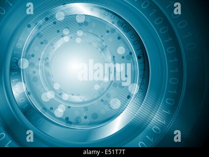 Abstract  technology blue background Stock Photo