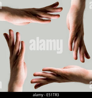 Group of human hands Stock Photo