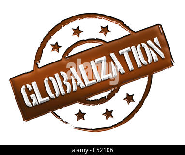 Stamp - globalization Stock Photo